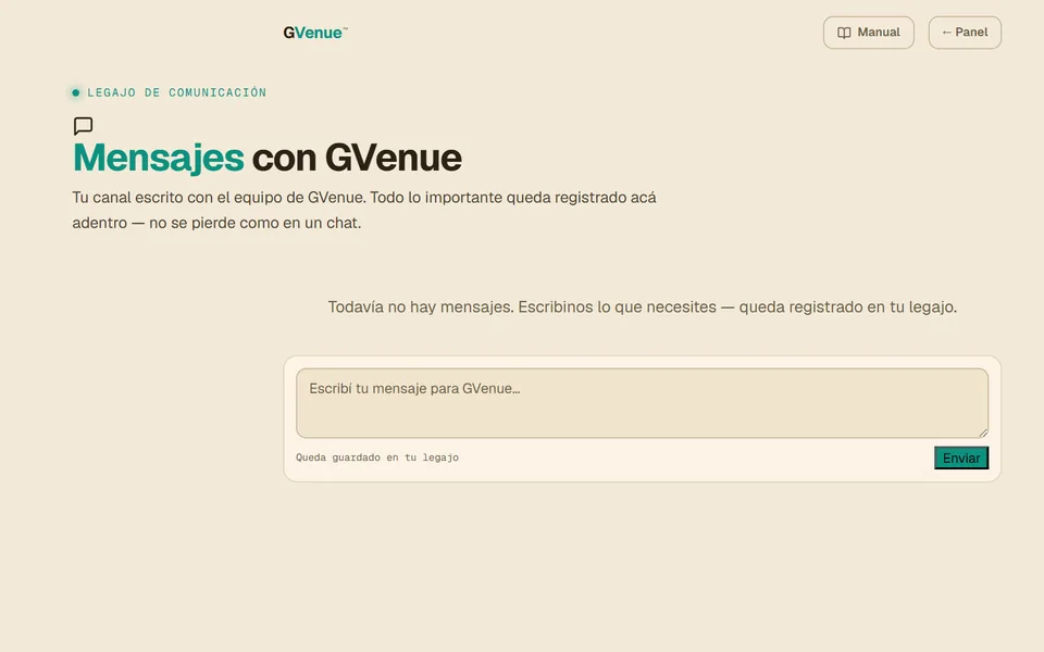 Mensajes con GVenue: pedís por escrito qué cambiar en lo que contesta el asistente
